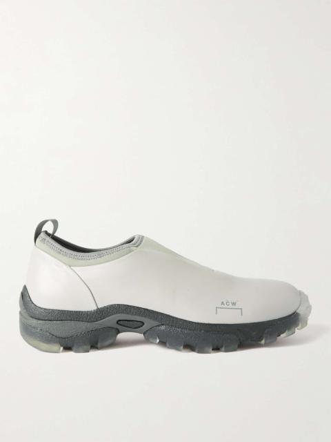A-COLD-WALL* Neoprene-Trimmed Leather Slip-On Sneakers