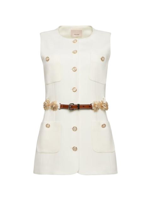 Cinq à Sept embellished belted vest