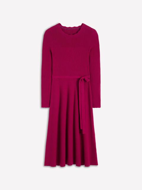BODEN Isobel Knitted Midi Dress-Pomegranate