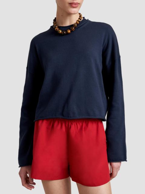 LA LIGNE Women's Cotton Dominick Sweater - Navy