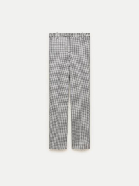 J.CREW Café capri in gingham bi-stretch cotton blend