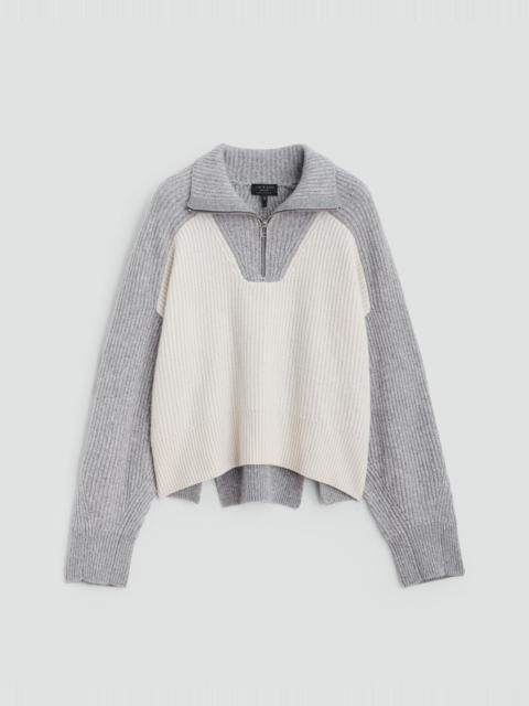 rag & bone Pierce Cashmere Colorblock Half-Zip
Relaxed Fit