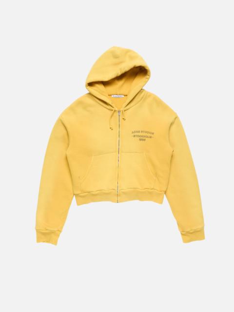 Acne Studios Sprayed zip hoodie - Mustard yellow