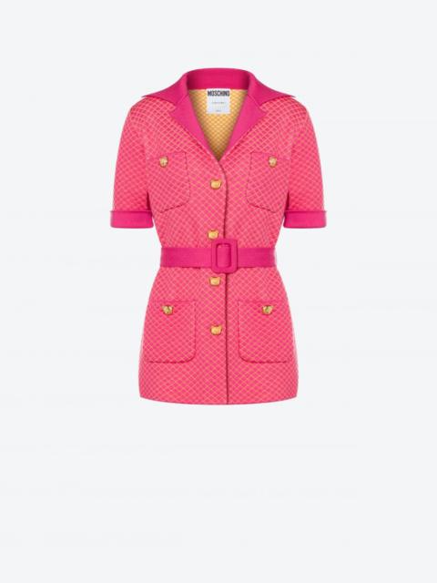 Moschino TEDDY BUTTONS WOOL CARDIGAN
