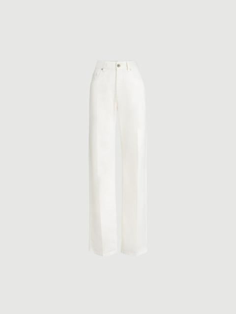 Brunello Cucinelli Dyed denim contemporary loose trousers