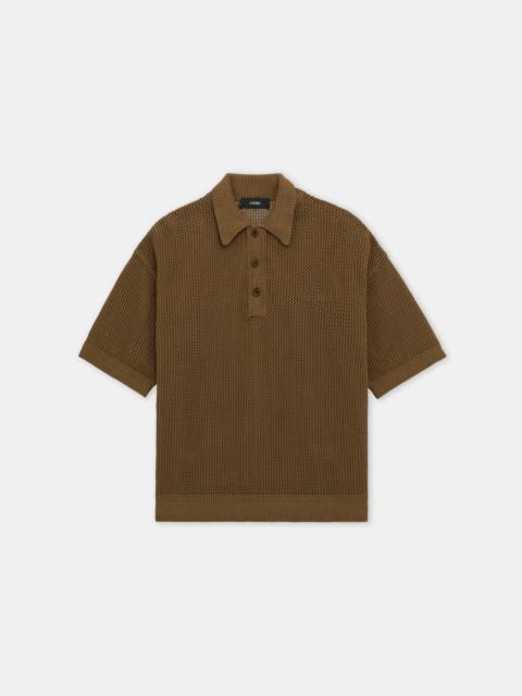 AMIRI AMIRI CROCHET MESH POLO