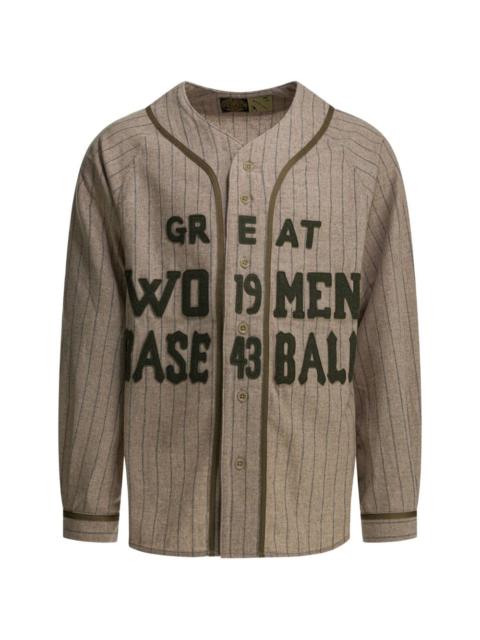 Kapital appliqué striped jacket