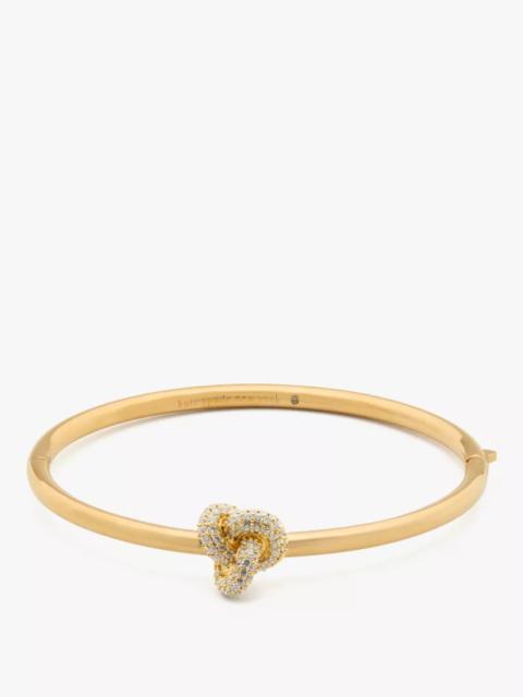 kate spade Double Knot Pave Hinged Bangle