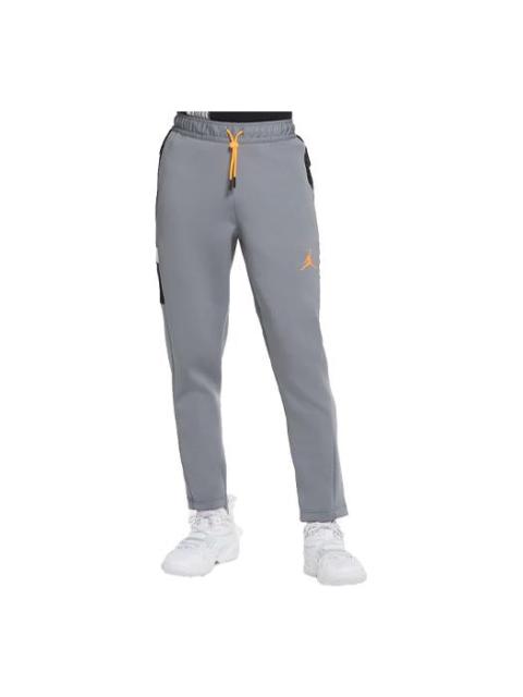 Jordan Air Jordan Solid Color Lacing Knit Sports Long Pants Gray CK6463-084
