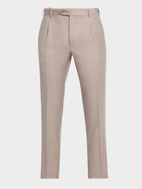 Brioni Men's Wool Twill Trousers