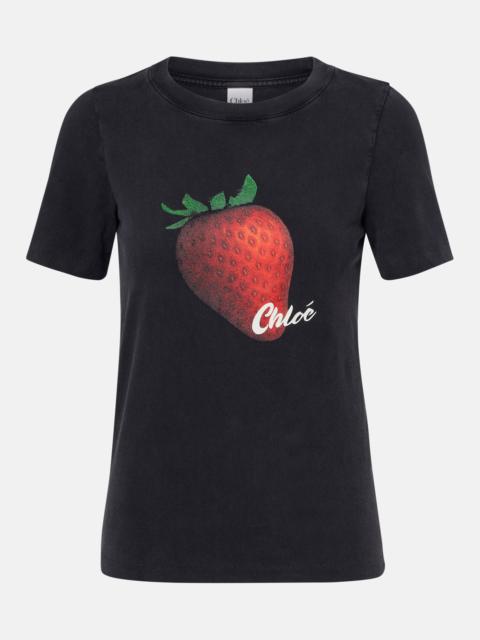 Chloé Printed cotton jersey T-shirt