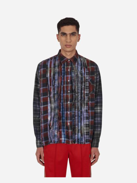 NEEDLES Tie-Dye Ribbon Wide Flannel Shirt Multicolor