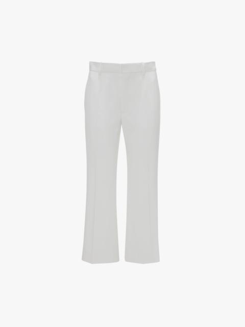 Exclusive Cropped Tuxedo Trouser In Ivory