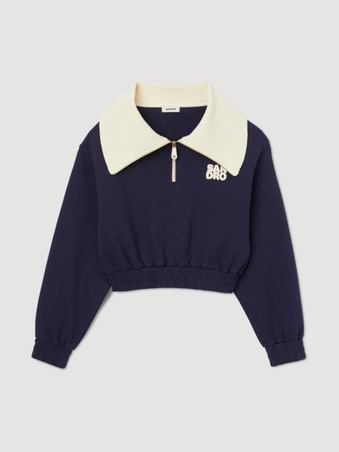 Sandro CROPPED SWEATSHIRT