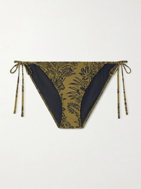 ULLA JOHNSON Maria Printed Bikini Briefs