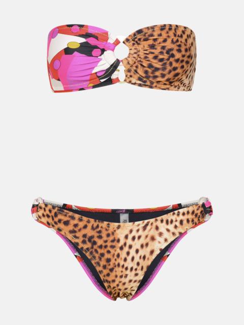 Reina Olga 'BANDCAMP' MULTICOLOR POLYAMIDE BLEND BIKINI