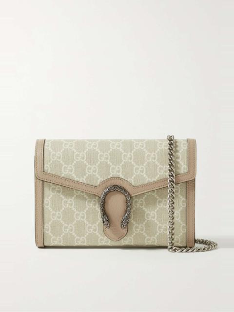 GUCCI Dionysus printed coated-canvas shoulder bag