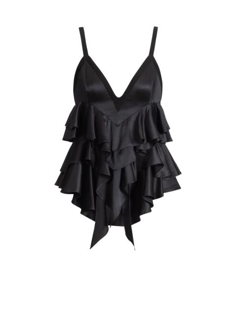 Balmain Satin top with thin straps