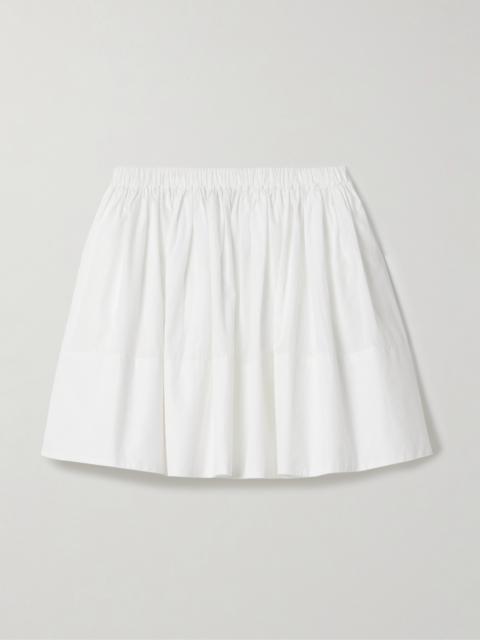 SUZIE KONDI Foosta Cotton-poplin Mini Skirt