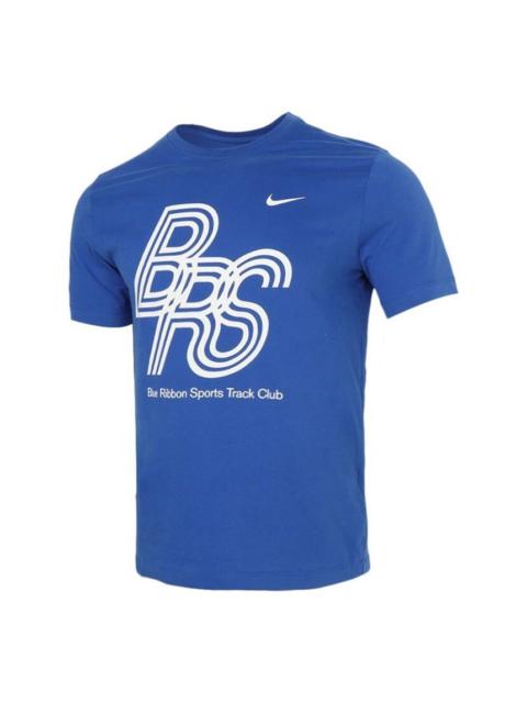 Nike Nike MENS Casual Running Sports Crew-neck Short Sleeve Blue DA7593-480