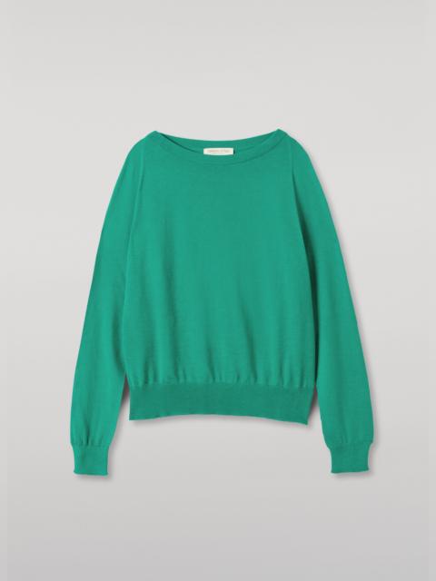 Johnstons of Elgin Finola Bright Green Superfine Cashmere Jumper