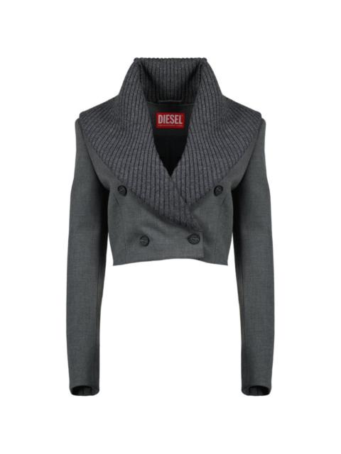 Diesel G-Olden button shawl collar jacket