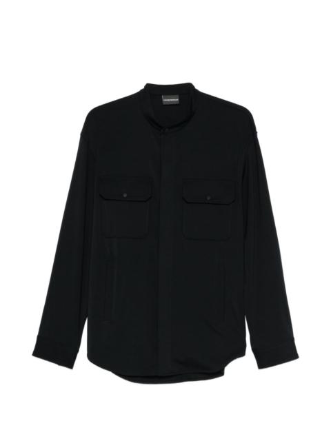 EMPORIO ARMANI zip-up shirt