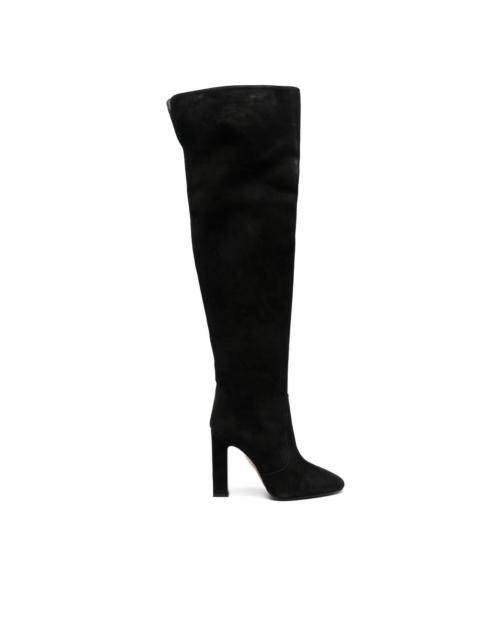 130mm knee-high suede boots