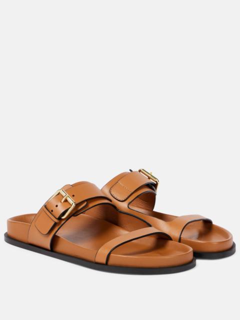 A.EMERY Prince leather slides