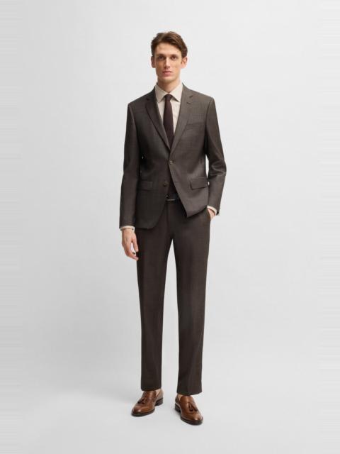 SLIM-FIT SUIT IN MICRO-PATTERNED STRETCH VIRGIN WOOL