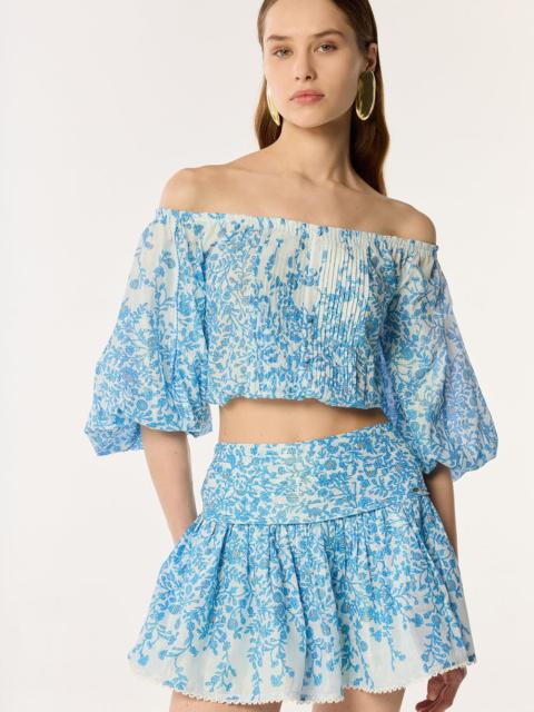 Poupette St Barth Mini Skirt Colleen - Blue Lazuli