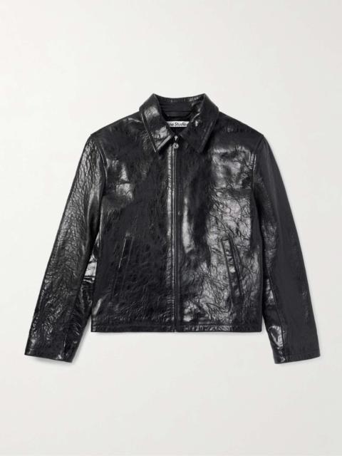 Distressed Leather Jacket