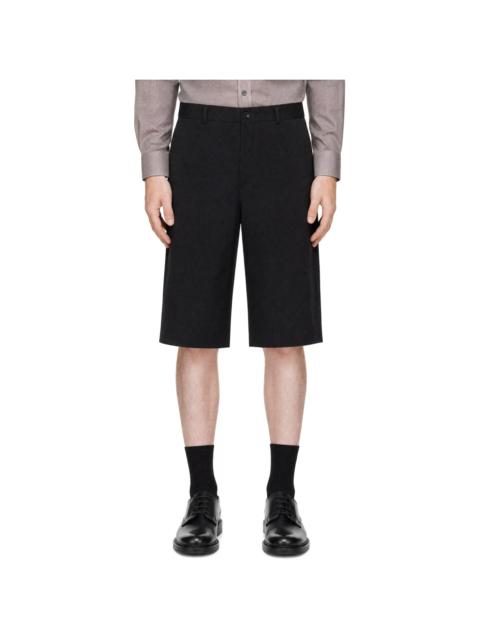 Comme des Garçons Homme Plus Black Wool Gabardine Shorts