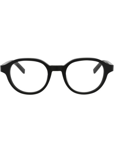 Berluti Berluti Round-Frame Acetate Optical Frames Black Black Transparent (BL50020U-49-001)