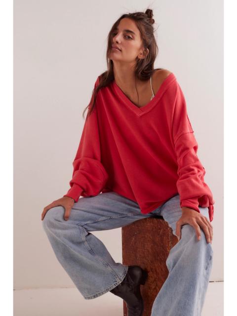 FREE PEOPLE We The Free Venice V-Neck Sweatshirt