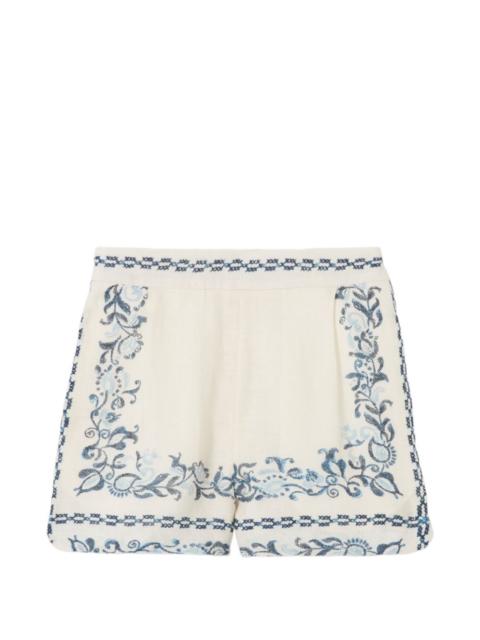 Claudie Pierlot floral-print shorts