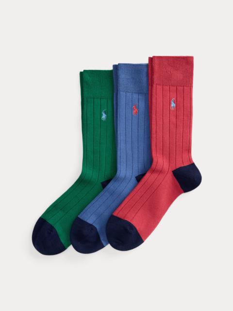 Polo Ralph Lauren Ribbed Trouser Sock 3-Pack