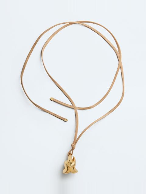 Bottega Veneta Drop Leather Necklace