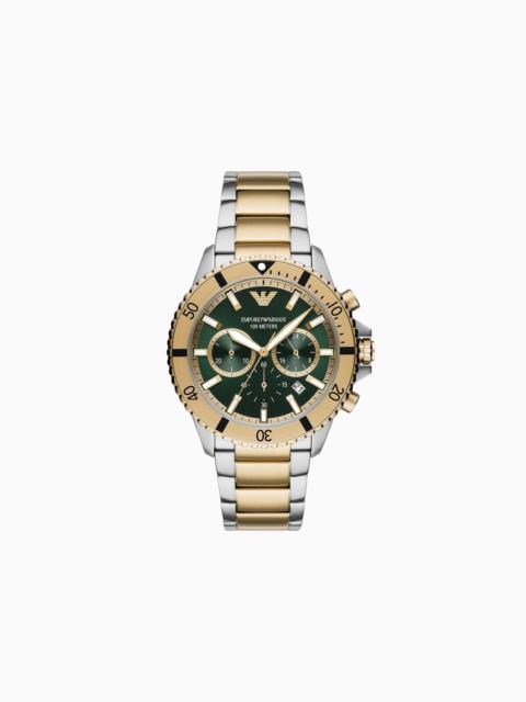 EMPORIO ARMANI Chronograph Two-Tone Stainless Steel Watch