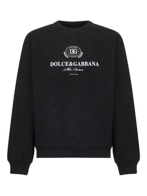 Dolce & Gabbana logo-print crew-neck sweater