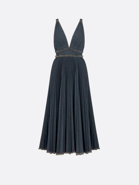 Mid-Length Pleated Dress