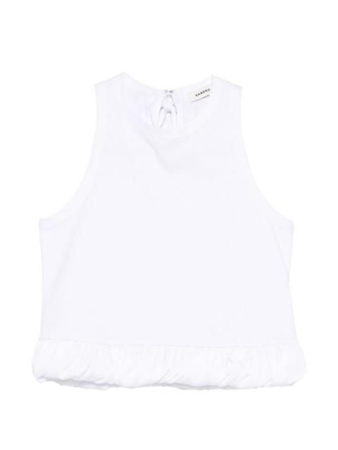 Sandro ruffled tank top