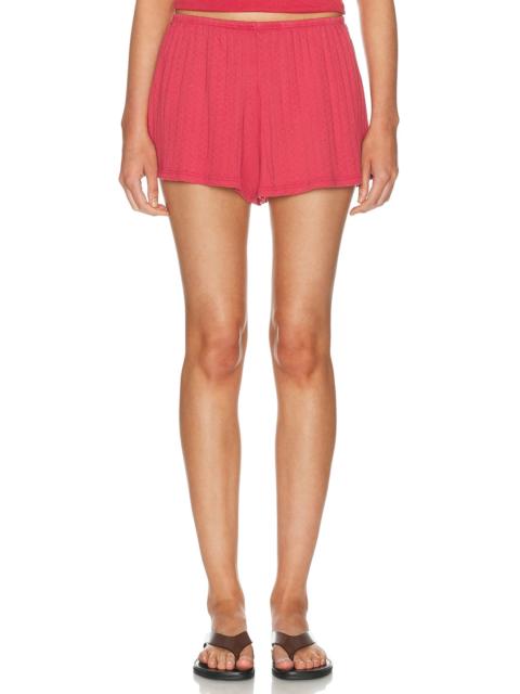 DONNI. The Pointelle Tap Short