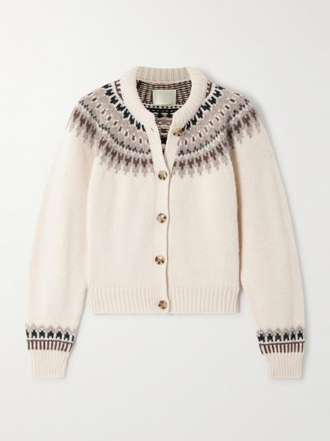 DÔEN Clarke Fair Isle Wool-blend Cardigan