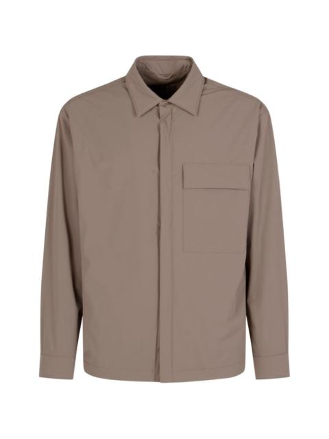 Herno logo-plaque flap-pocket shirt