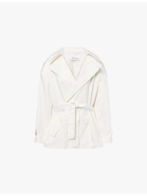 The Frankie Shop Zurich Oversized Stretch-Cotton Trench