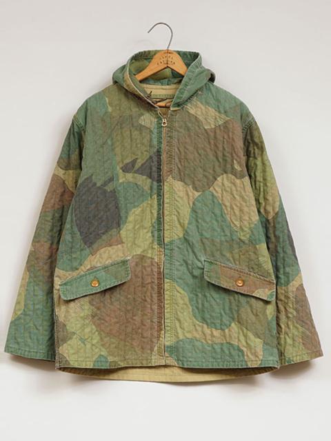 Nigel Cabourn USMC Parka Reversible Fade Camo in Green