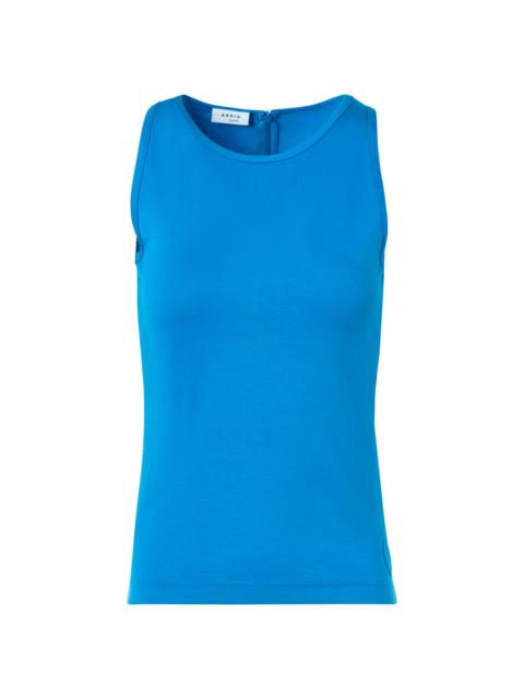 AKRIS Women's Speedo Side Dot Sleeveless Top - Cobalt Blue
