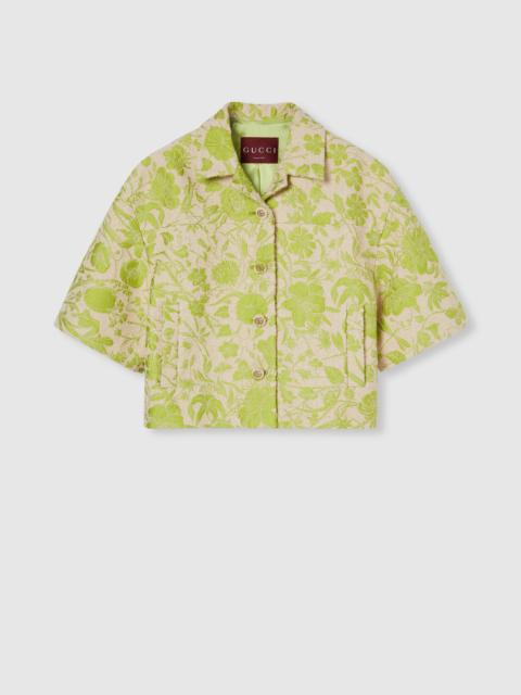 GUCCI Flora cotton bouclé jacquard jacket