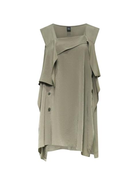 Y's flared sleeveless top